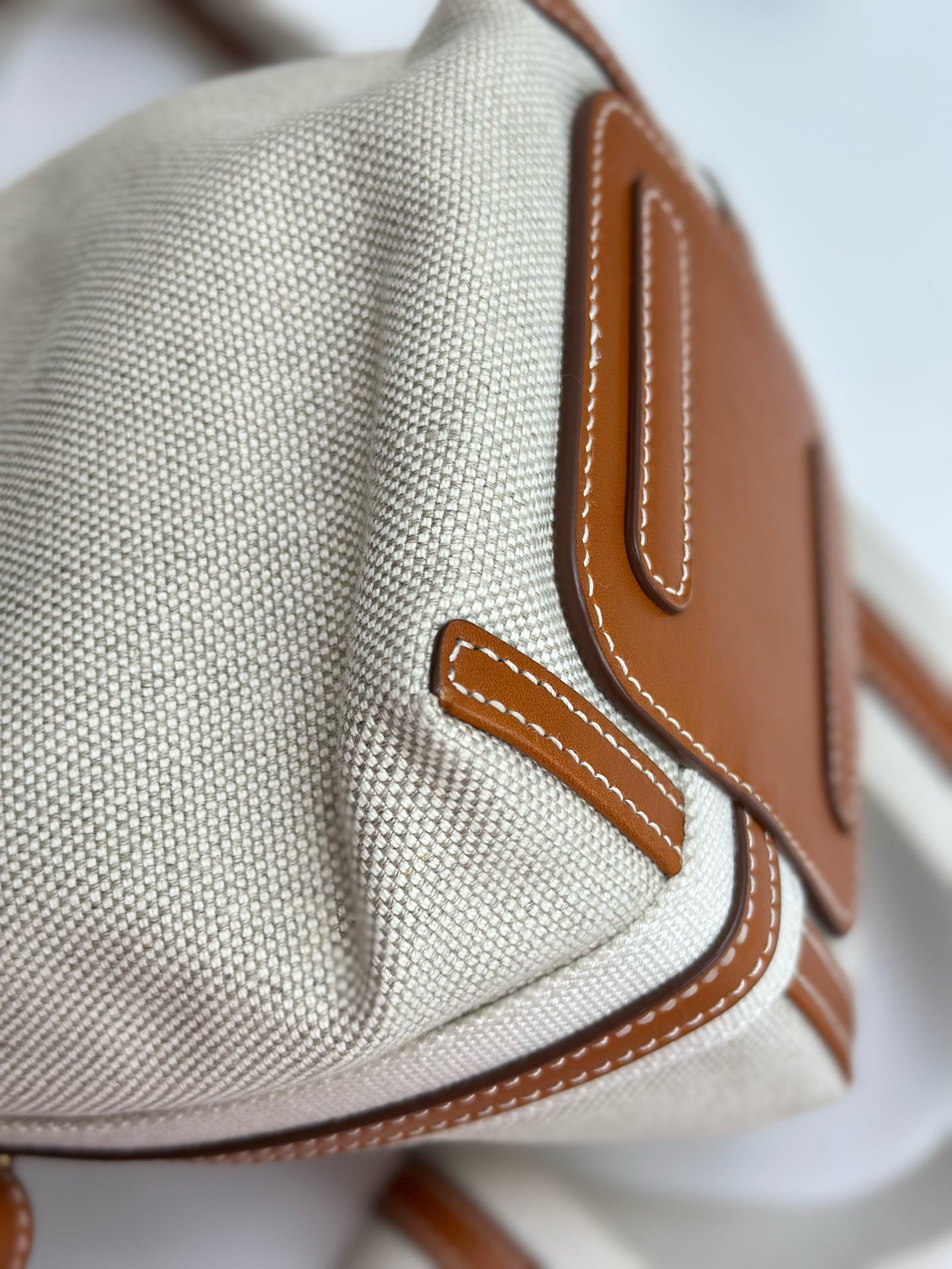 Loro Piana - Bale Bucket Bag - Cloth - Beige - (mini)
