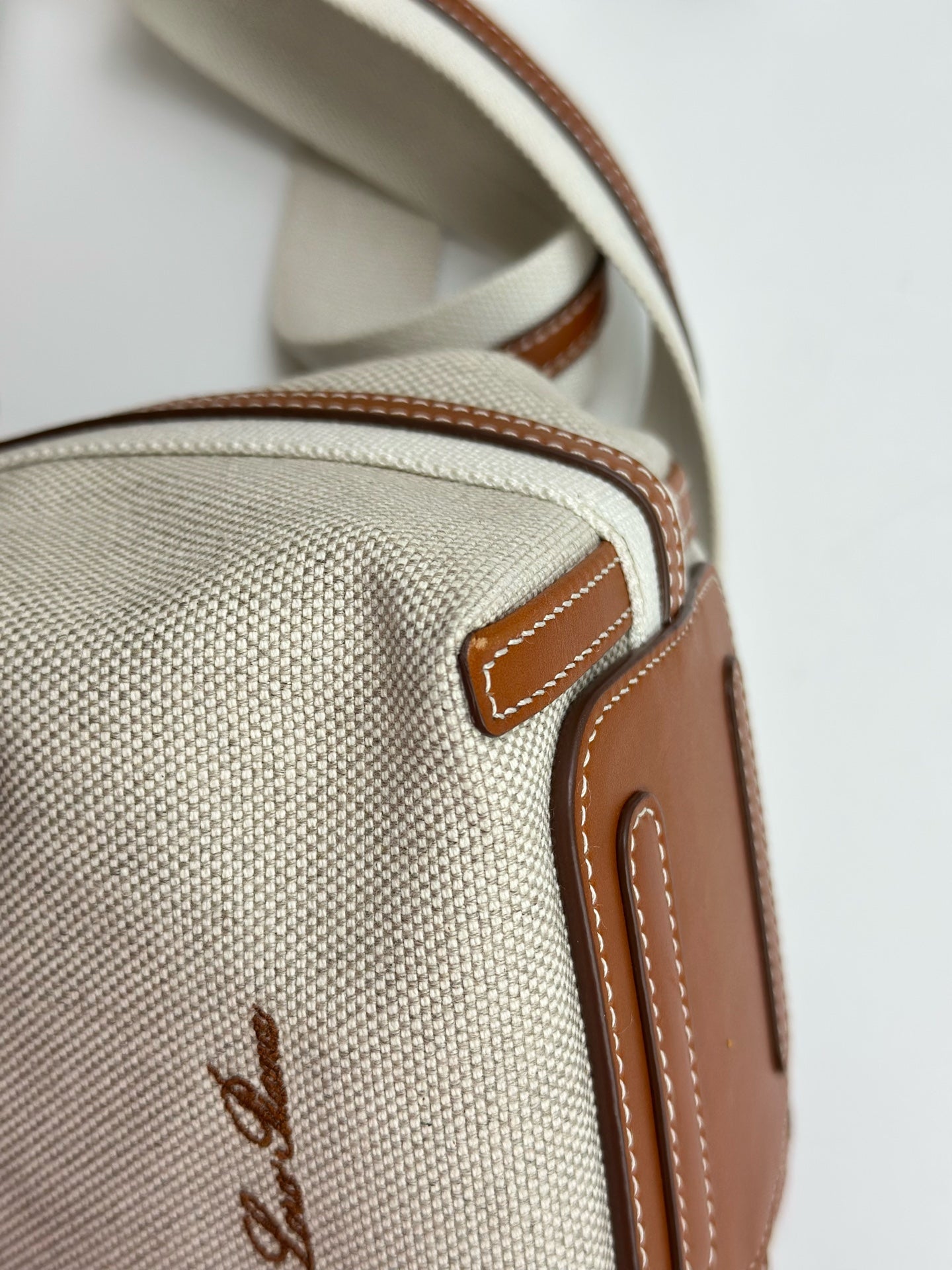 Loro Piana - Bale Bucket Bag - Cloth - Beige - (mini)