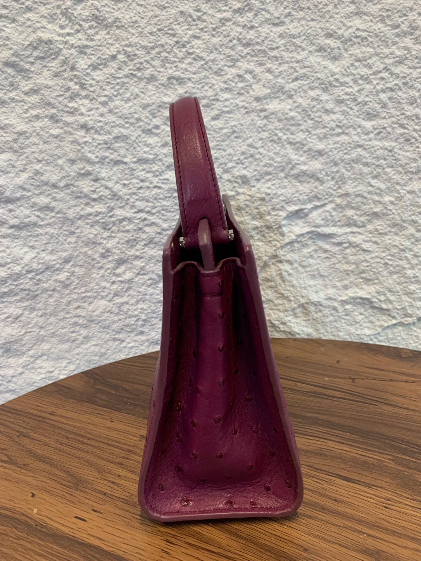 Loro Piana - Other - Exotic leathers - Ostrich - Purple - (small)