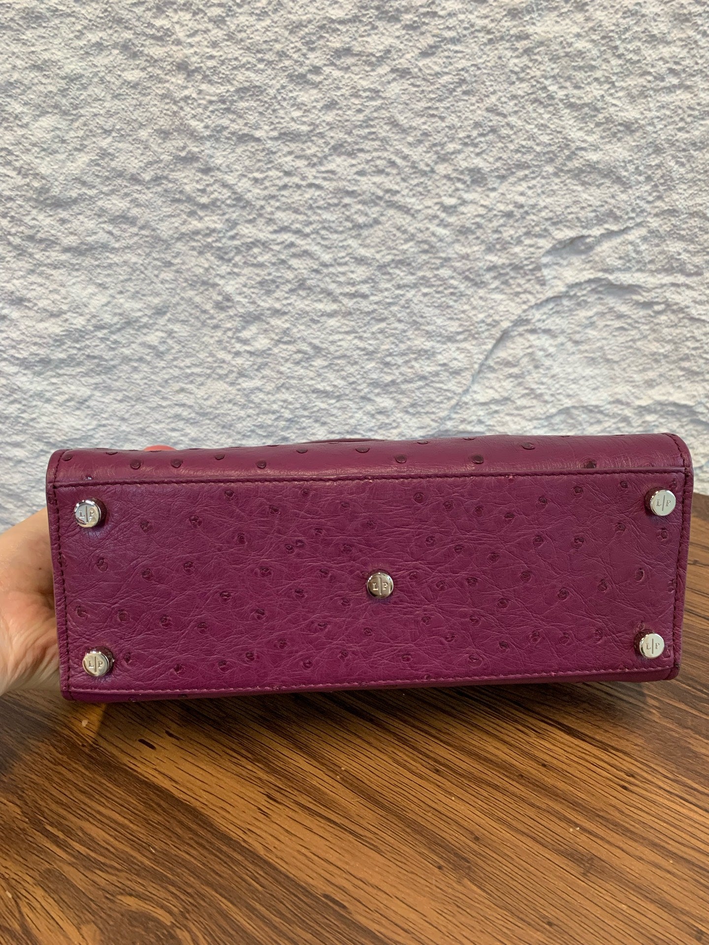 Loro Piana - Other - Exotic leathers - Ostrich - Purple - (small)