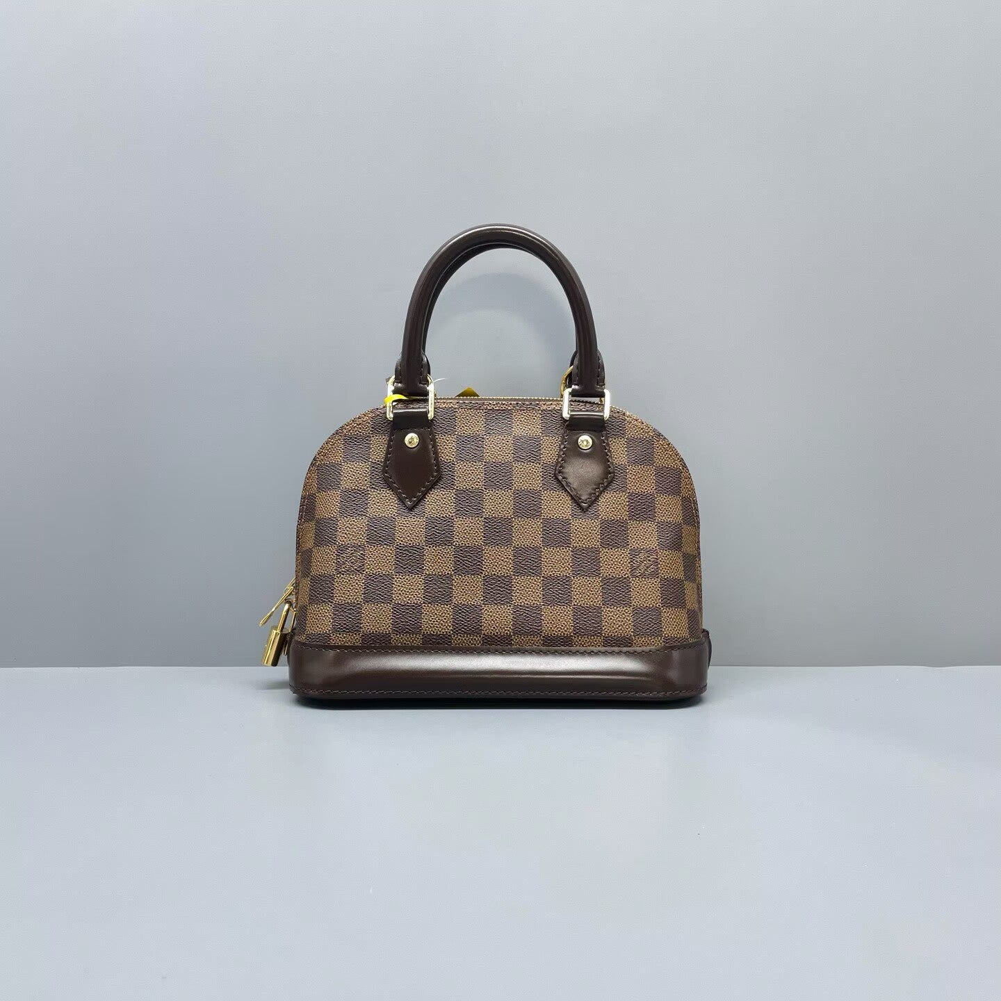 Louis Vuitton - Alma BB - Damier Ebene coated canvas with smooth leather trim - Brown - (mini)