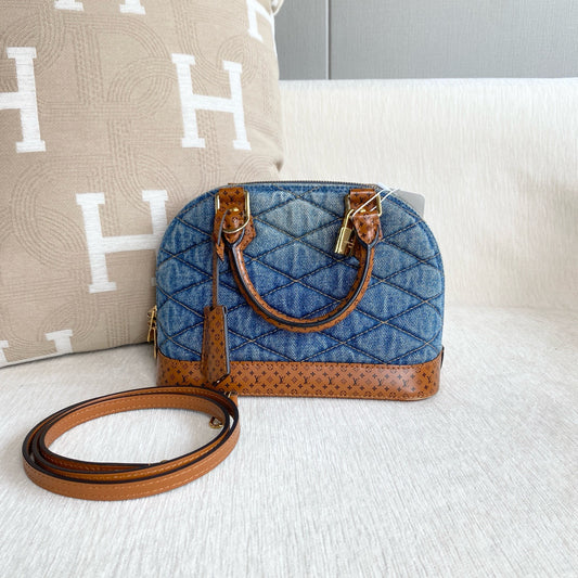 Louis Vuitton - Alma BB - Denim - Jeans - Blue - (mini)