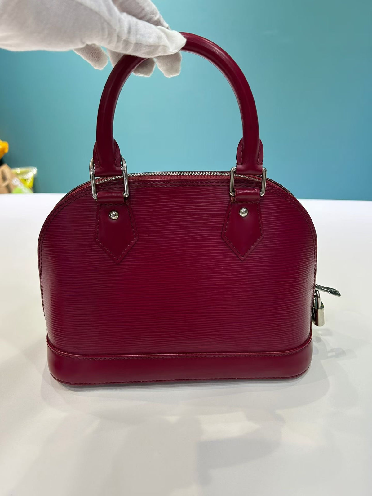 Louis Vuitton - Alma BB - Leather - Burgundy - (mini)
