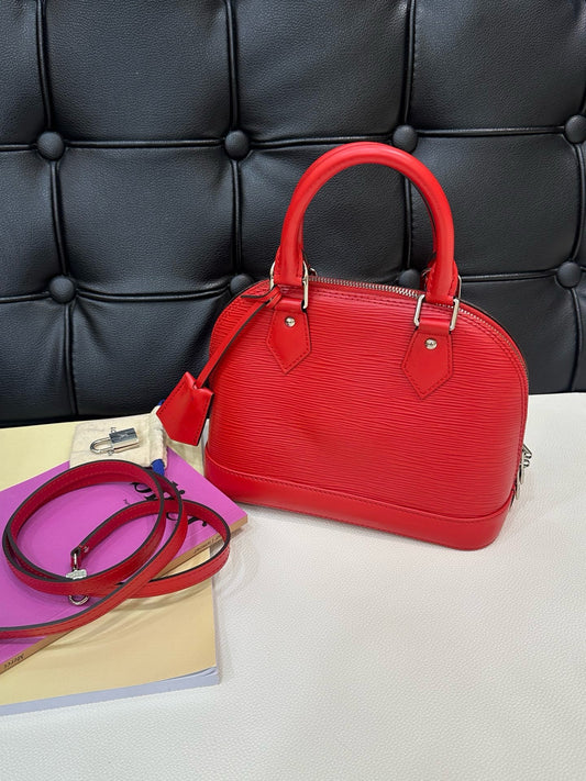 Louis Vuitton - Alma BB - Leather - Red - (mini)