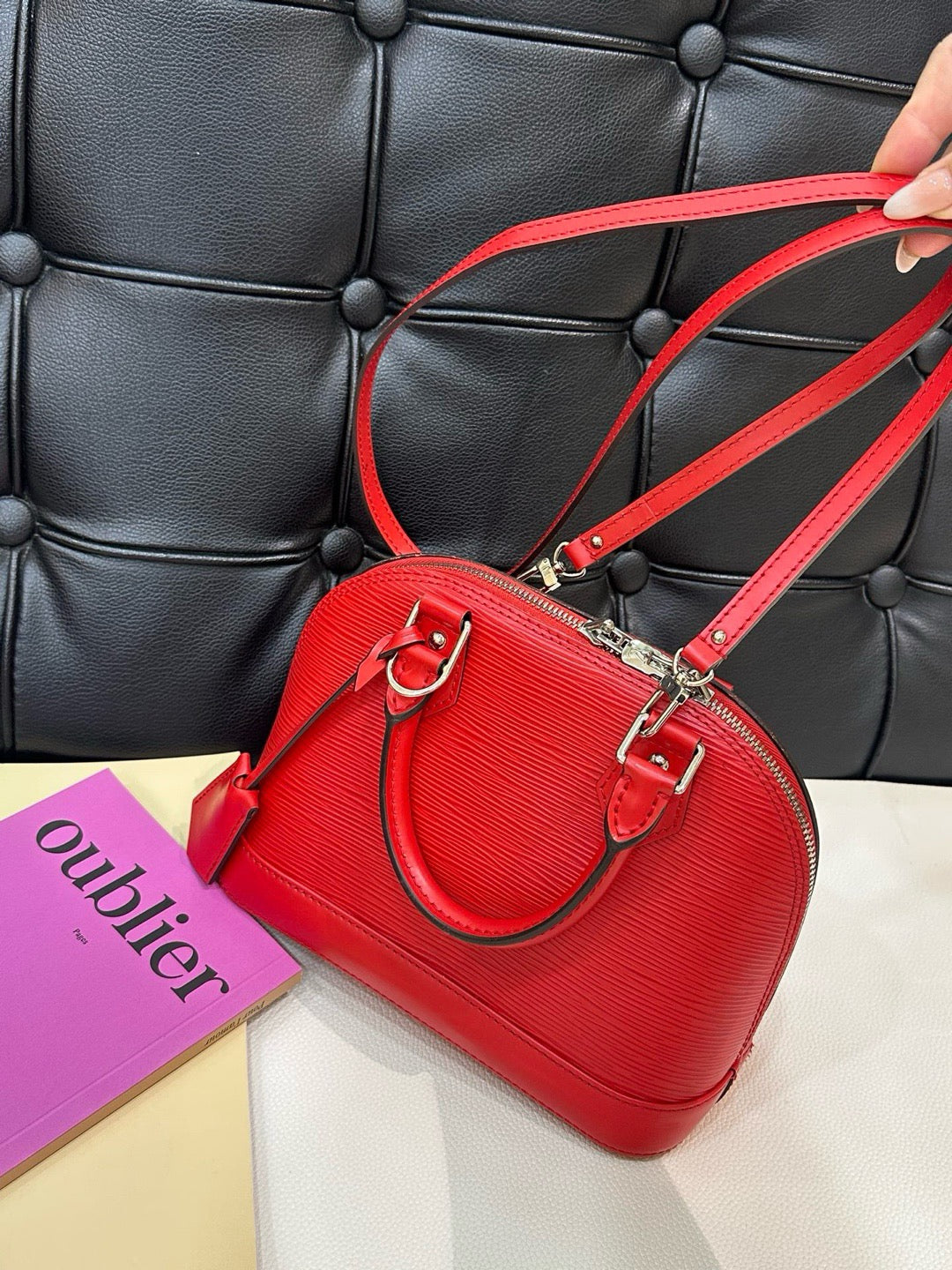 Louis Vuitton - Alma BB - Leather - Red - (mini)