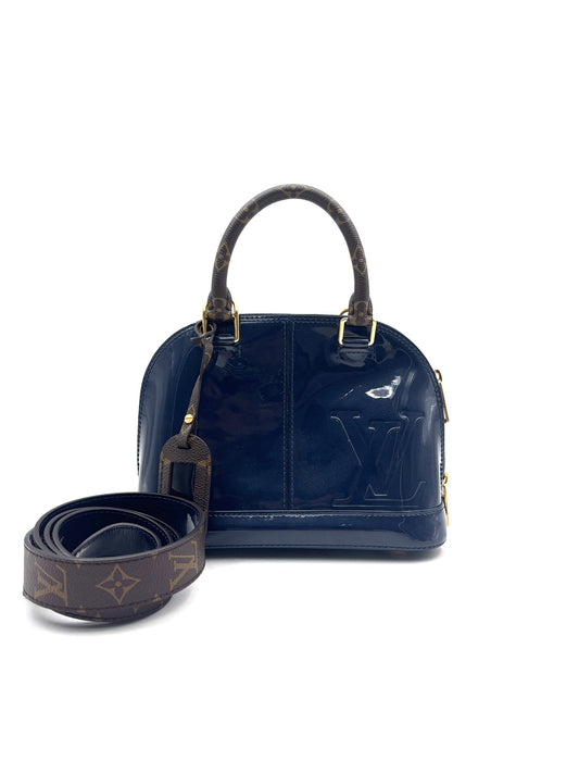 Louis Vuitton - Alma BB - Patent leather and Monogram canvas - Sapphire Blue - (mini)