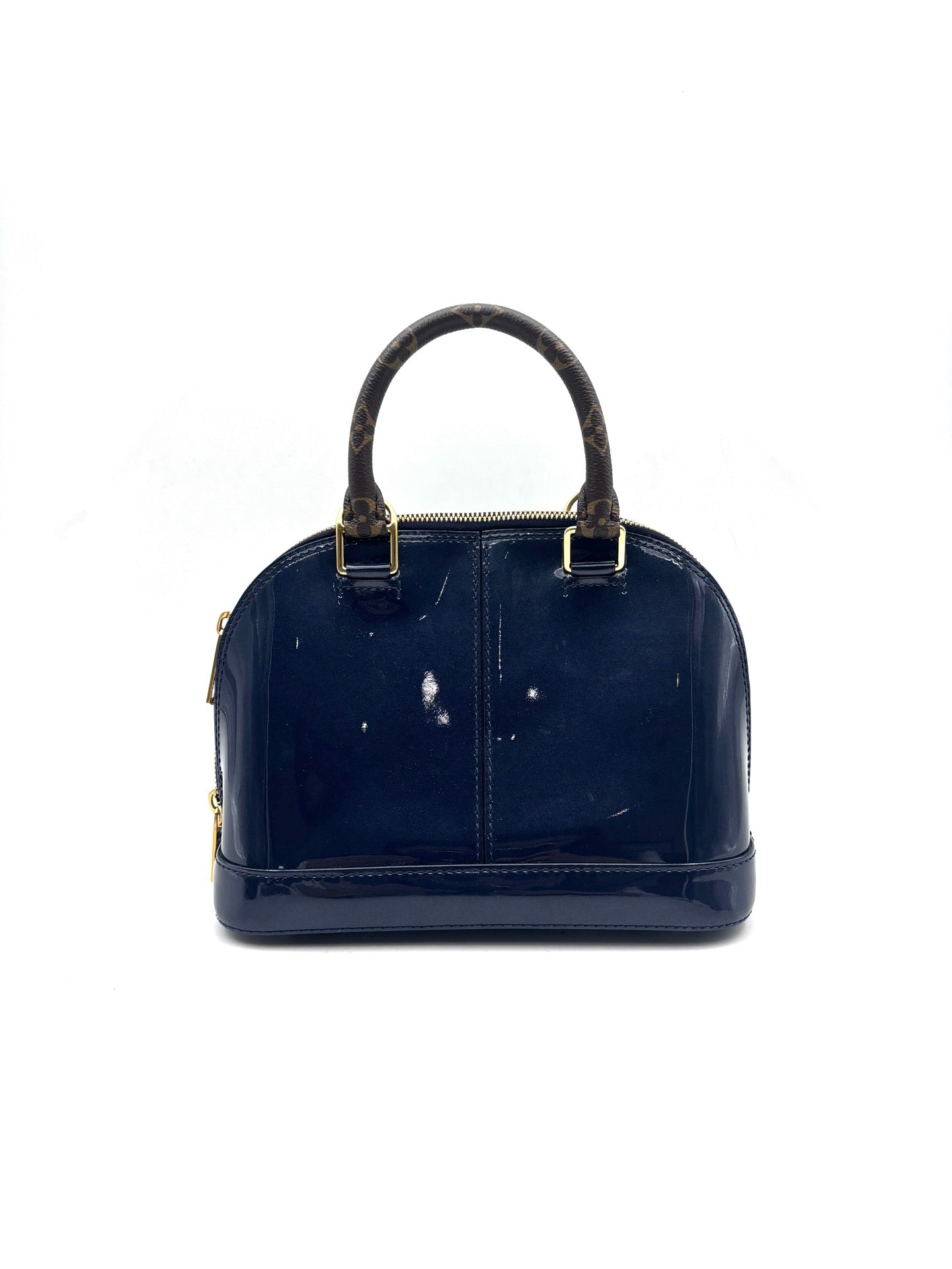 Louis Vuitton - Alma BB - Patent leather and Monogram canvas - Sapphire Blue - (mini)