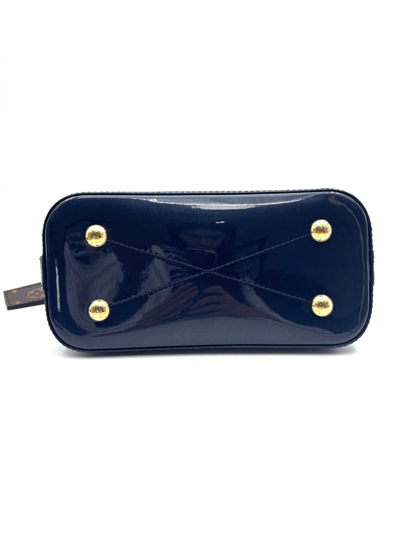 Louis Vuitton - Alma BB - Patent leather and Monogram canvas - Sapphire Blue - (mini)