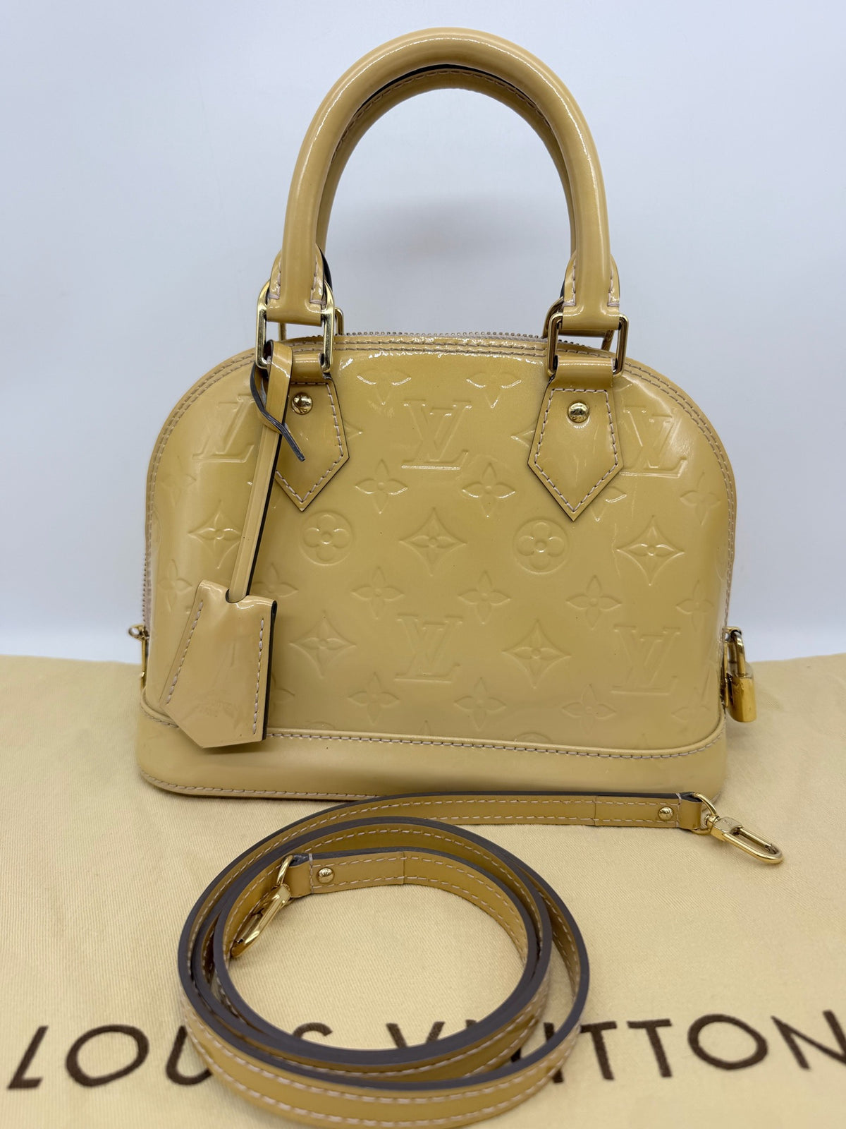 Louis Vuitton - Alma BB - Patent leather - Beige - (Small)