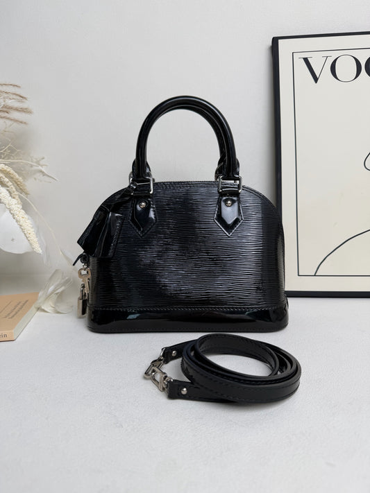 Louis Vuitton - Alma BB - Patent leather - Black - (mini)