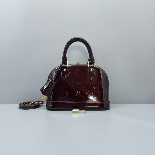 Louis Vuitton - Alma BB - Patent leather - Burgundy - (mini)