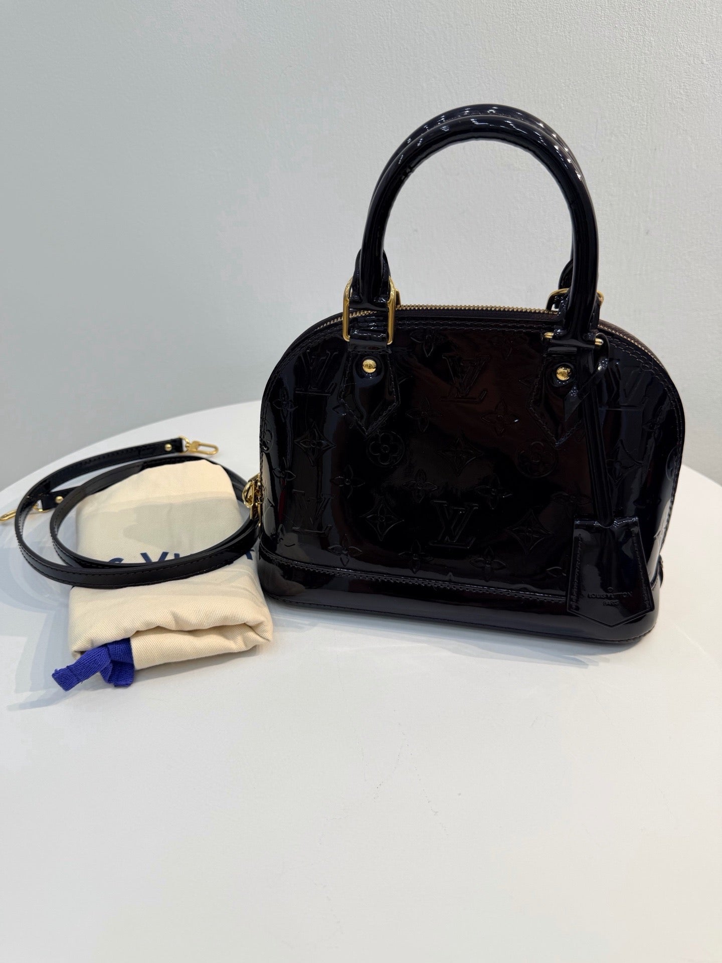 Louis Vuitton - Alma BB - Patent leather - Burgundy - (mini)