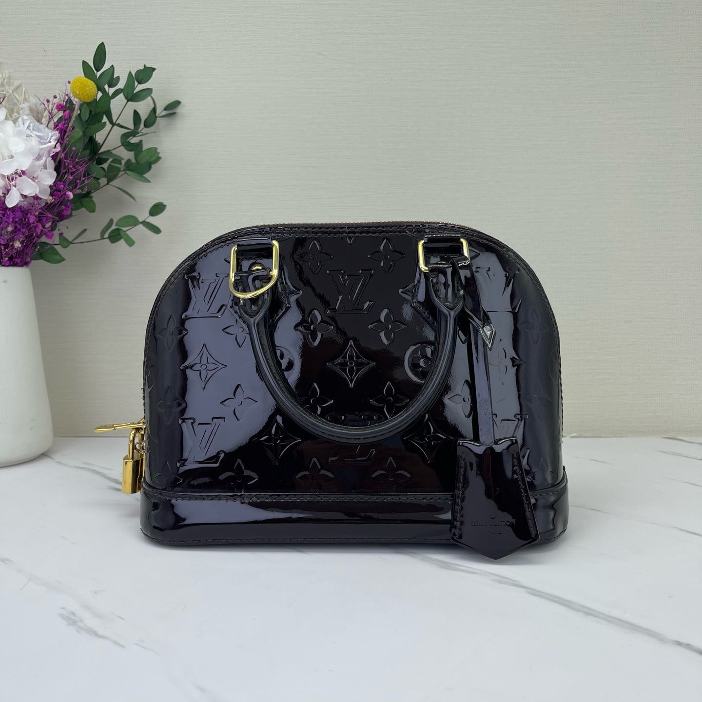 Louis Vuitton - Alma BB - Patent leather - Burgundy - (mini)