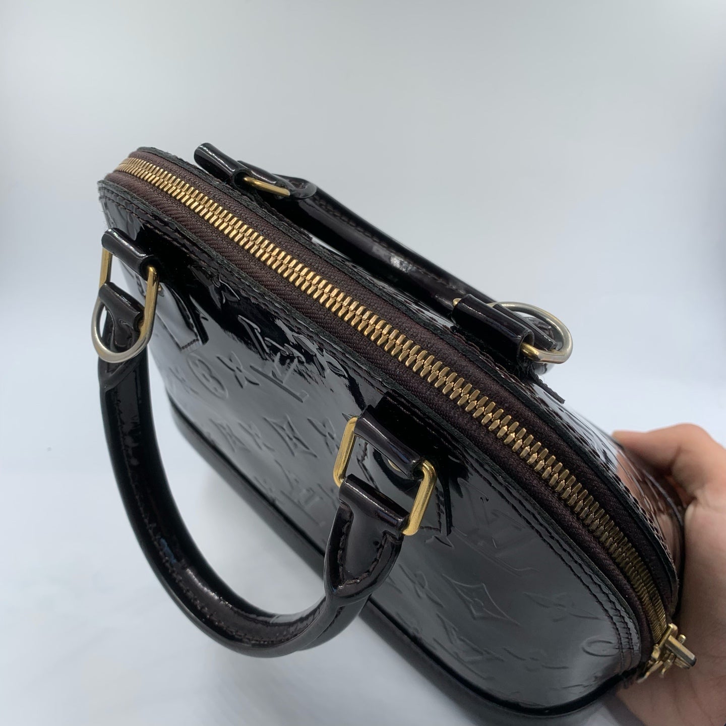 Louis Vuitton - Alma BB - Patent leather - Burgundy - (mini)