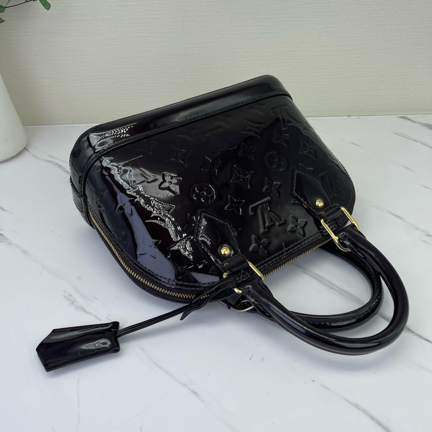 Louis Vuitton - Alma BB - Patent leather - Burgundy - (mini)
