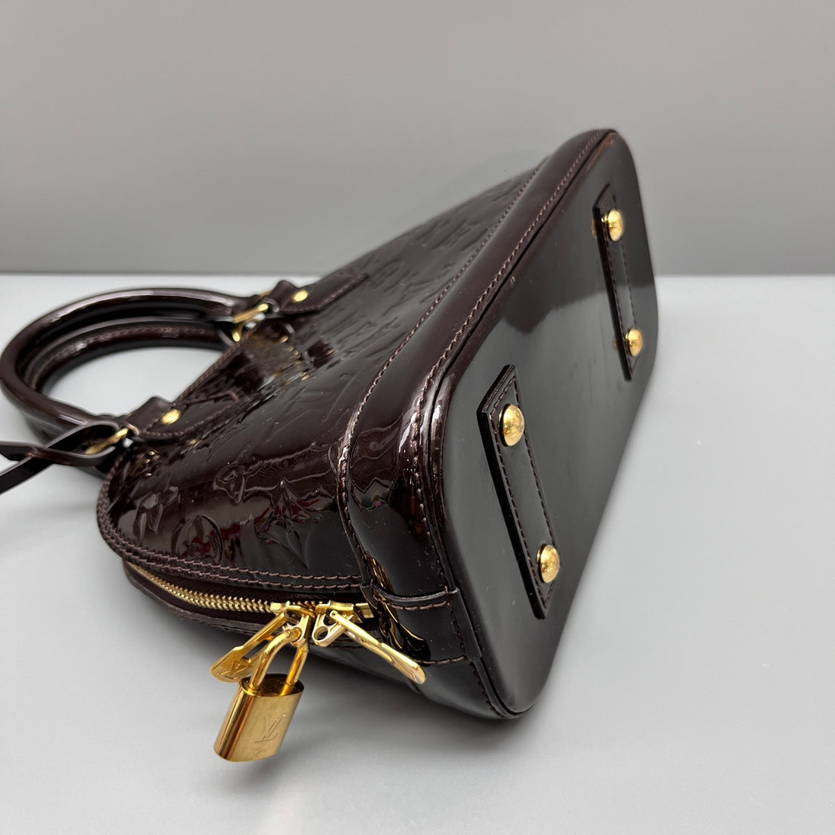 Louis Vuitton - Alma BB - Patent leather - Burgundy - (mini)