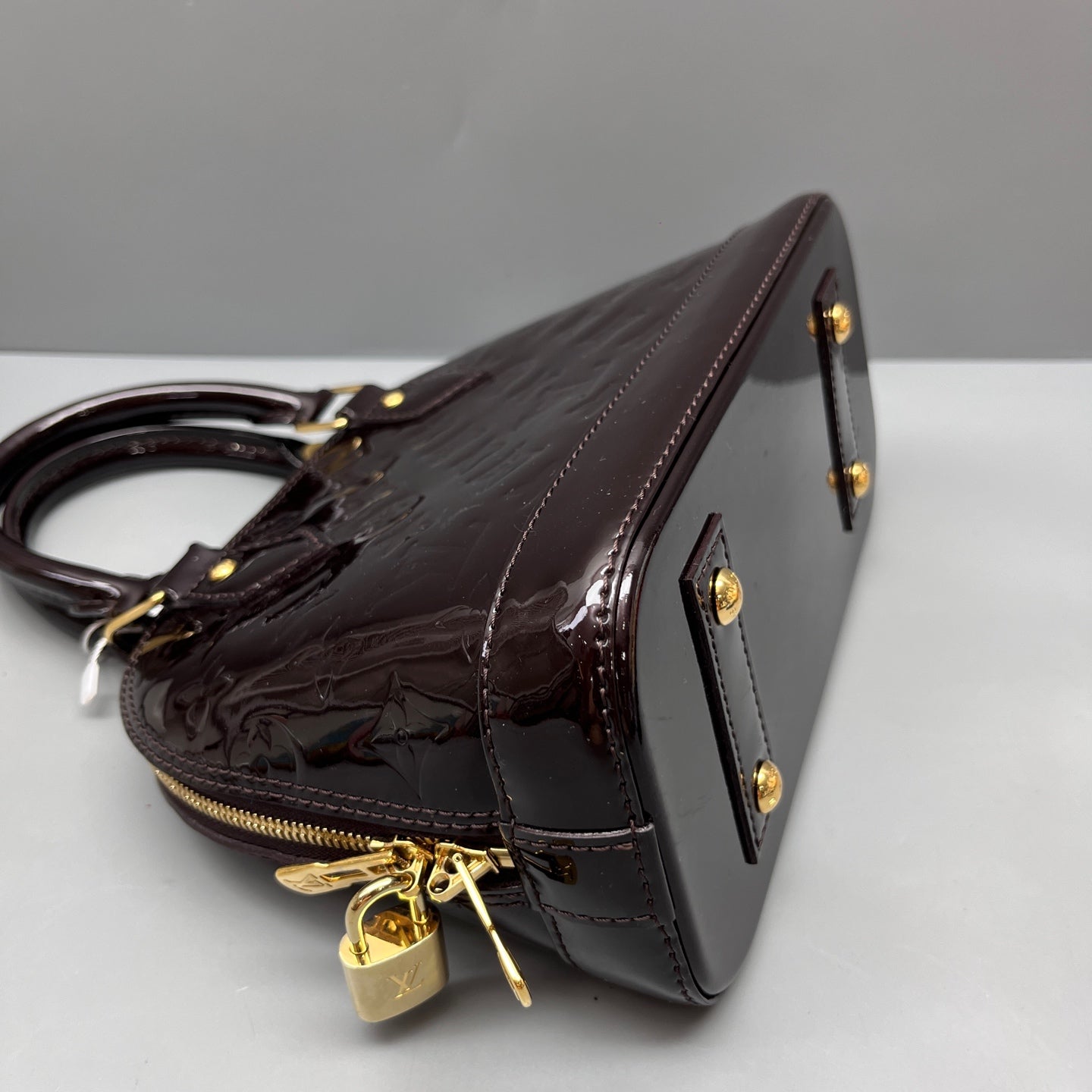 Louis Vuitton - Alma BB - Patent leather - Burgundy - (mini)