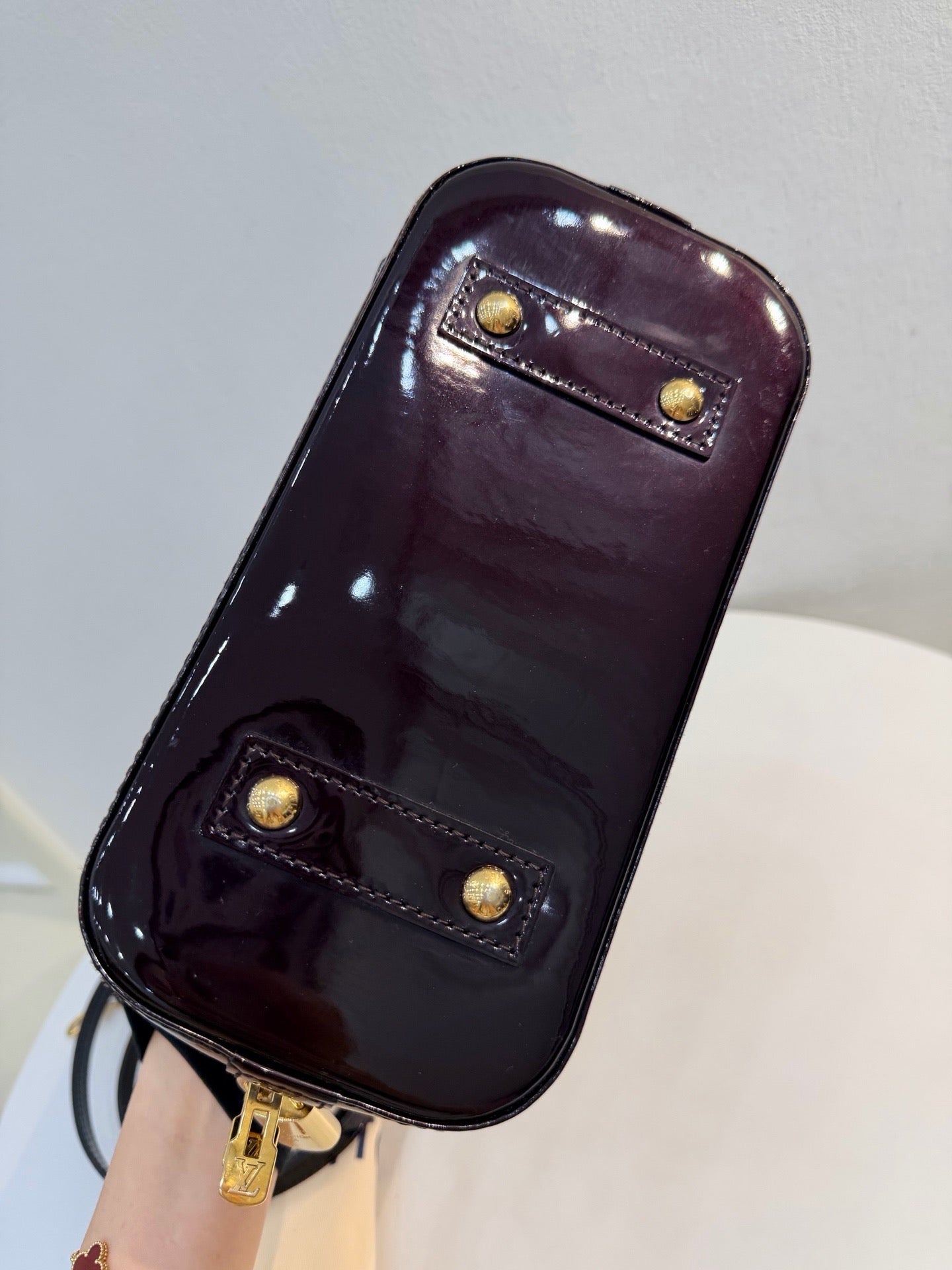 Louis Vuitton - Alma BB - Patent leather - Burgundy - (mini)