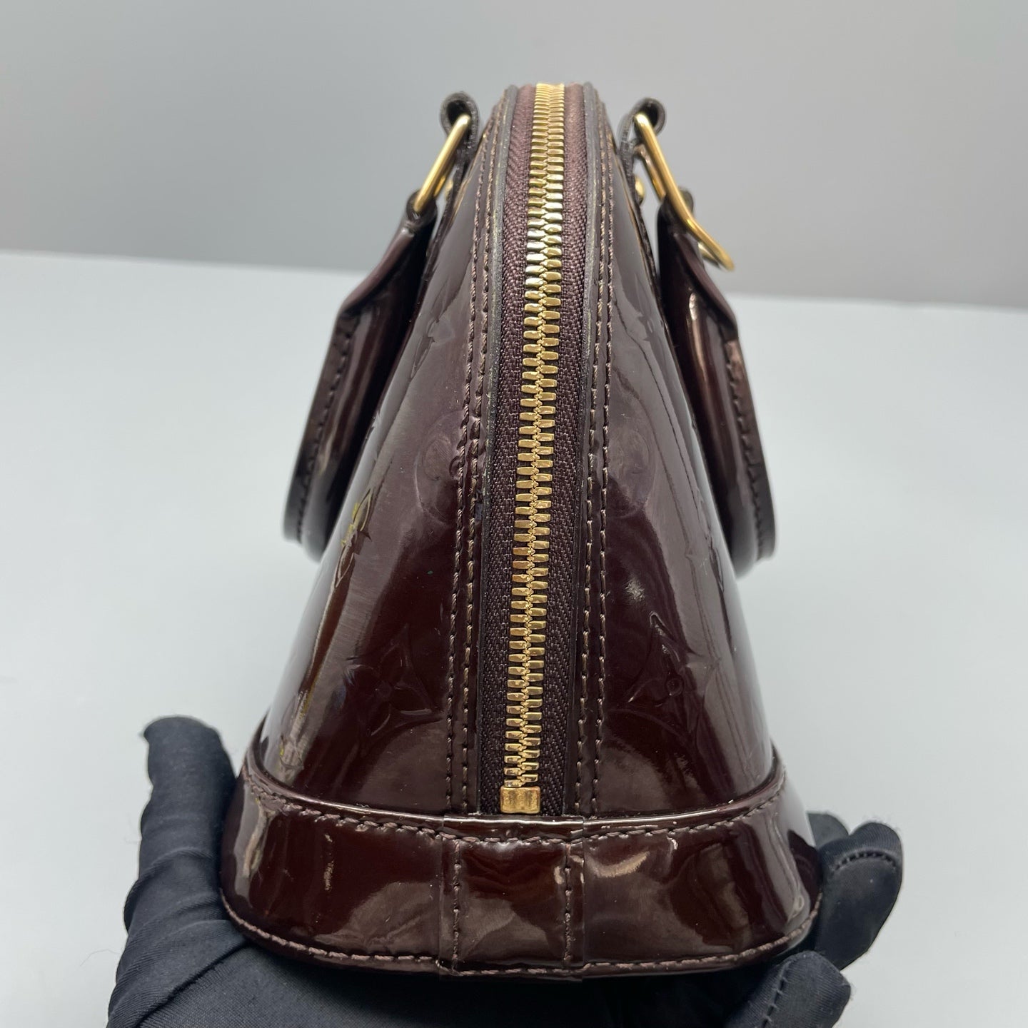 Louis Vuitton - Alma BB - Patent leather - Burgundy - (mini)