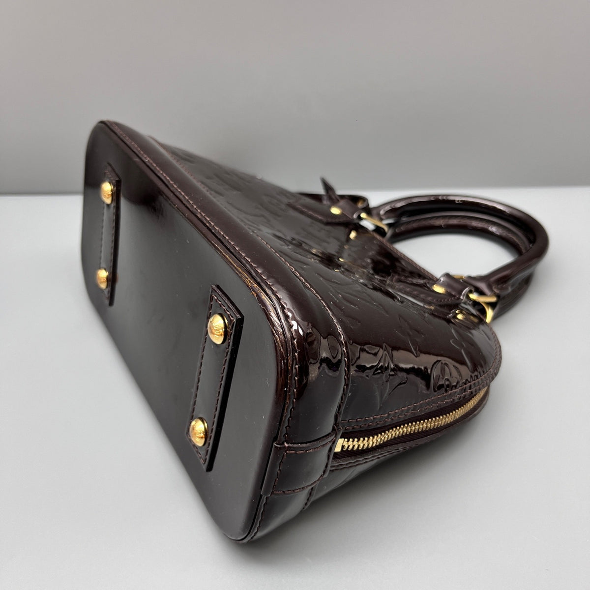 Louis Vuitton - Alma BB - Patent leather - Burgundy - (mini)