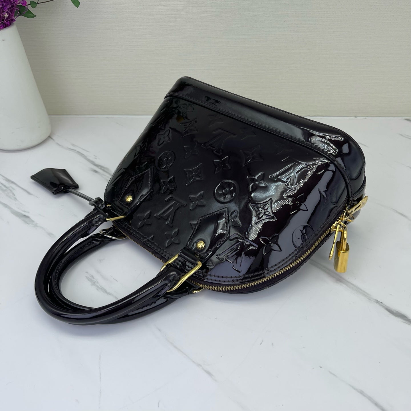 Louis Vuitton - Alma BB - Patent leather - Burgundy - (mini)