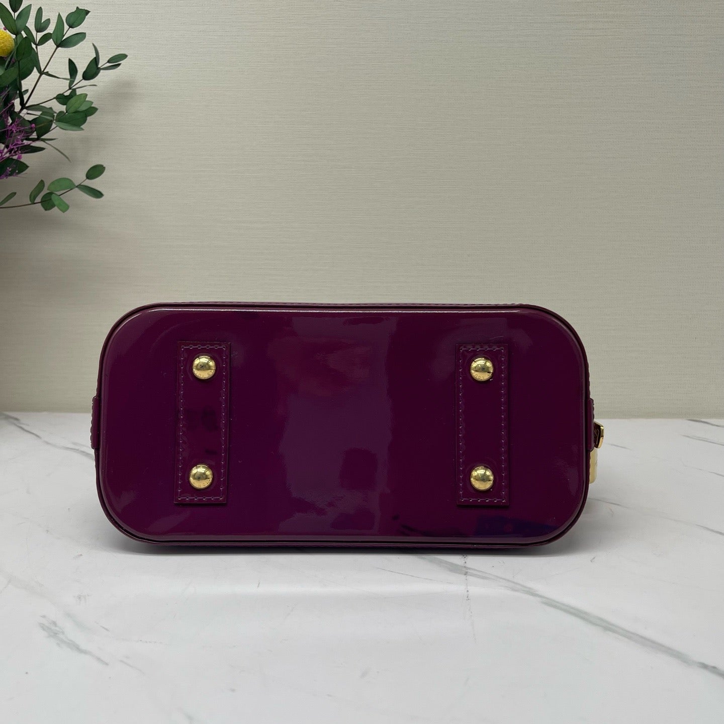 Louis Vuitton - Alma BB - Patent leather - Burgundy - (Mini)