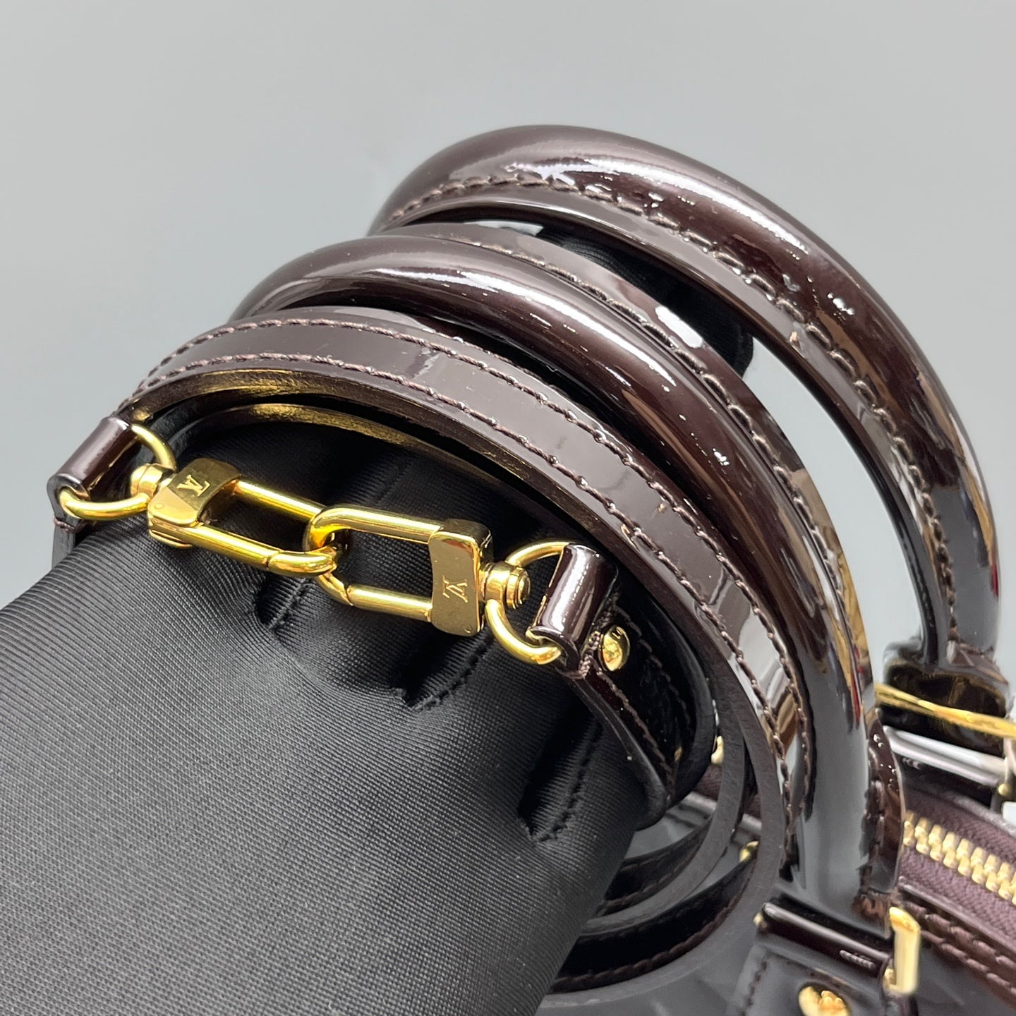 Louis Vuitton - Alma BB - Patent leather - Burgundy - (mini)