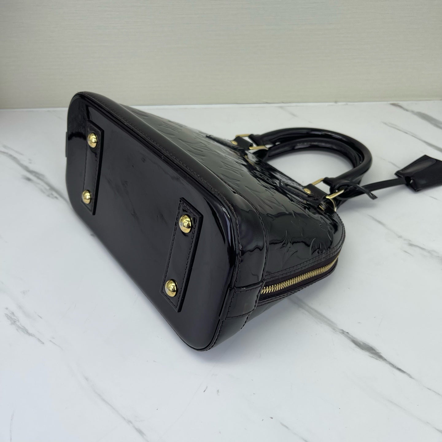 Louis Vuitton - Alma BB - Patent leather - Burgundy - (mini)