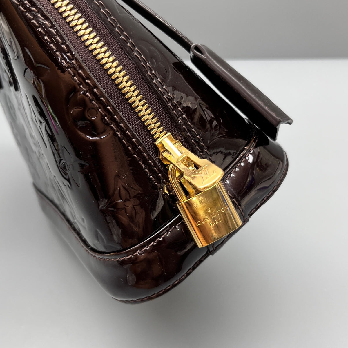 Louis Vuitton - Alma BB - Patent leather - Burgundy - (mini)