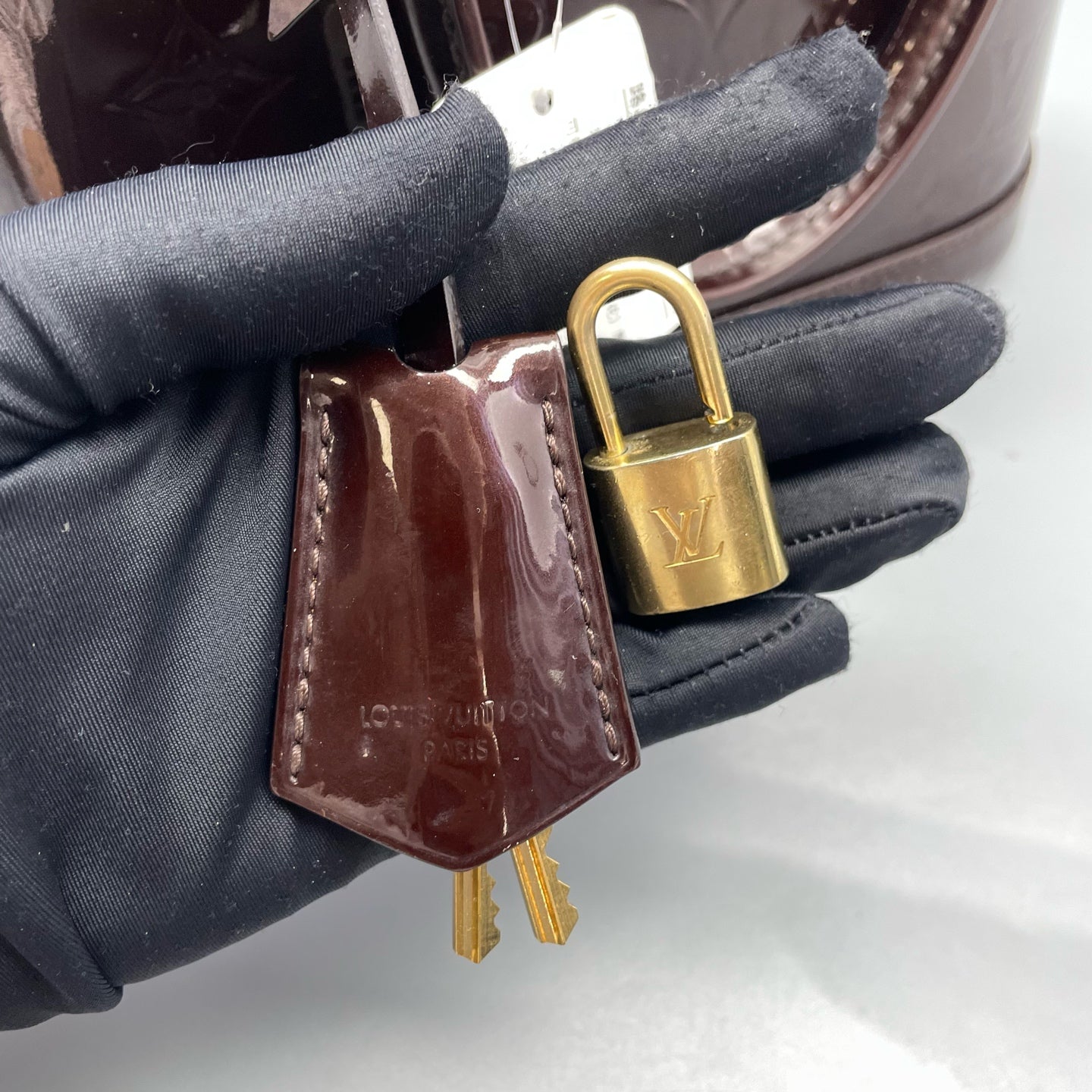 Louis Vuitton - Alma BB - Patent leather - Burgundy - (mini)