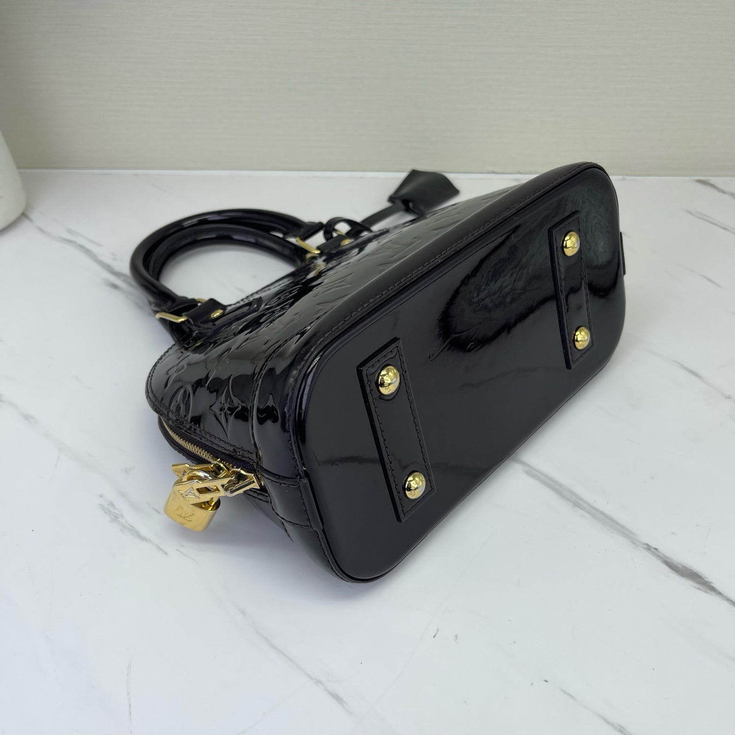 Louis Vuitton - Alma BB - Patent leather - Burgundy - (mini)