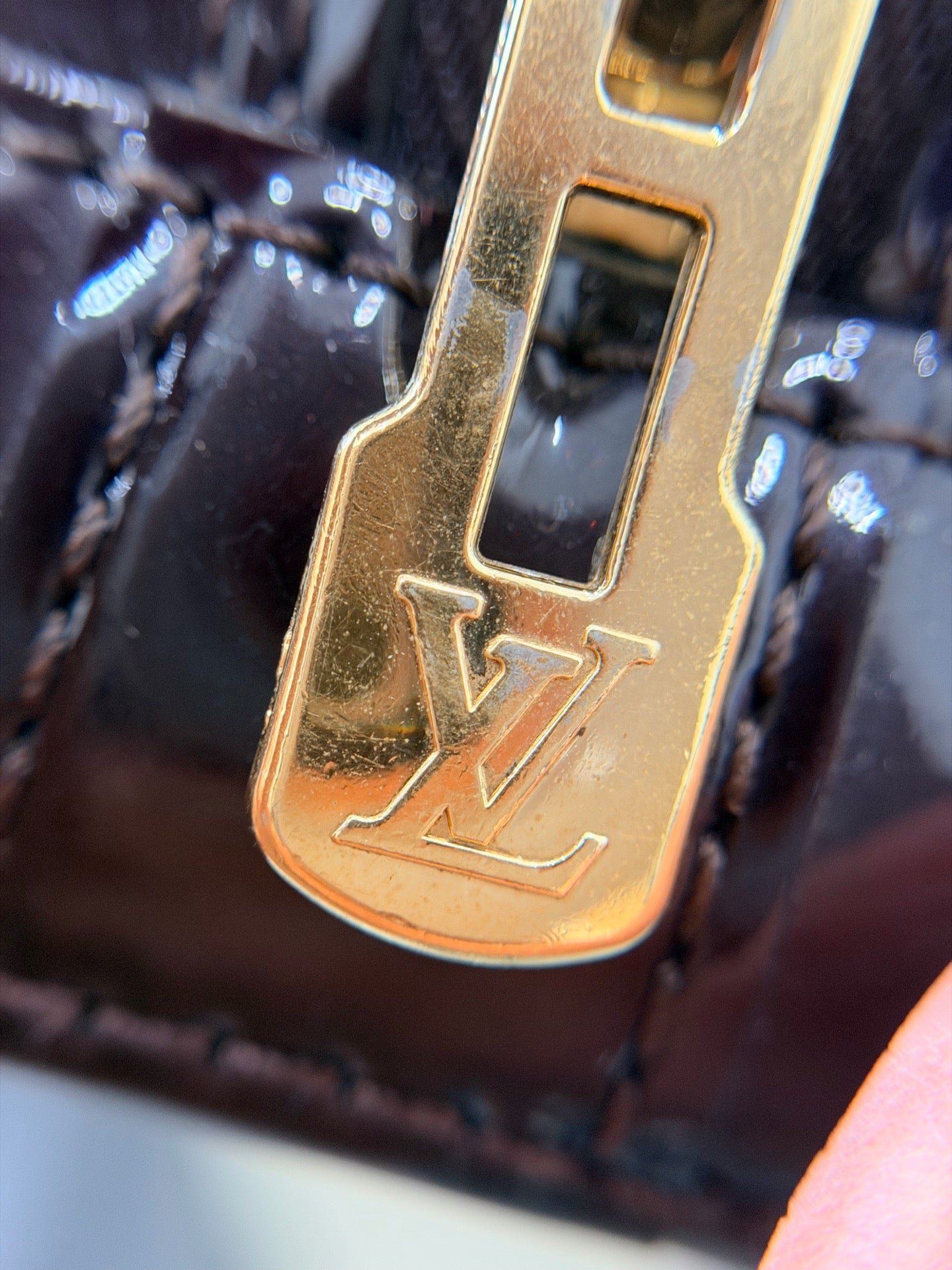 Louis Vuitton - Alma BB - Patent leather - Burgundy - (mini)