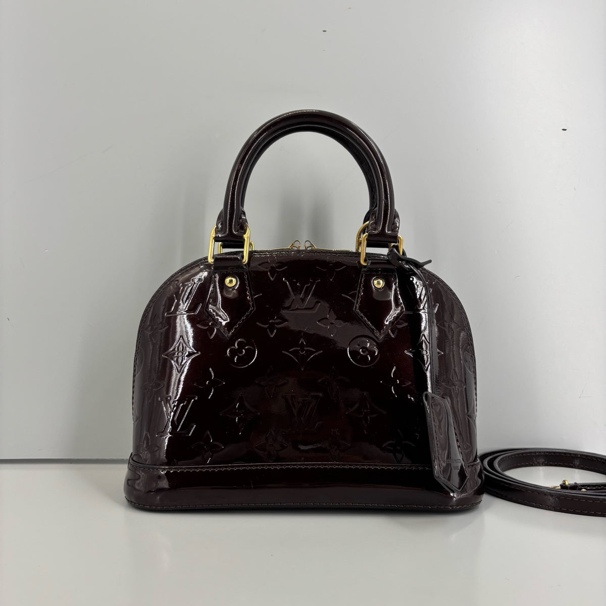 Louis Vuitton - Alma BB - Patent leather - Burgundy - (small)