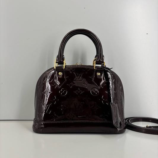 Louis Vuitton - Alma BB - Patent leather - Burgundy - (small)