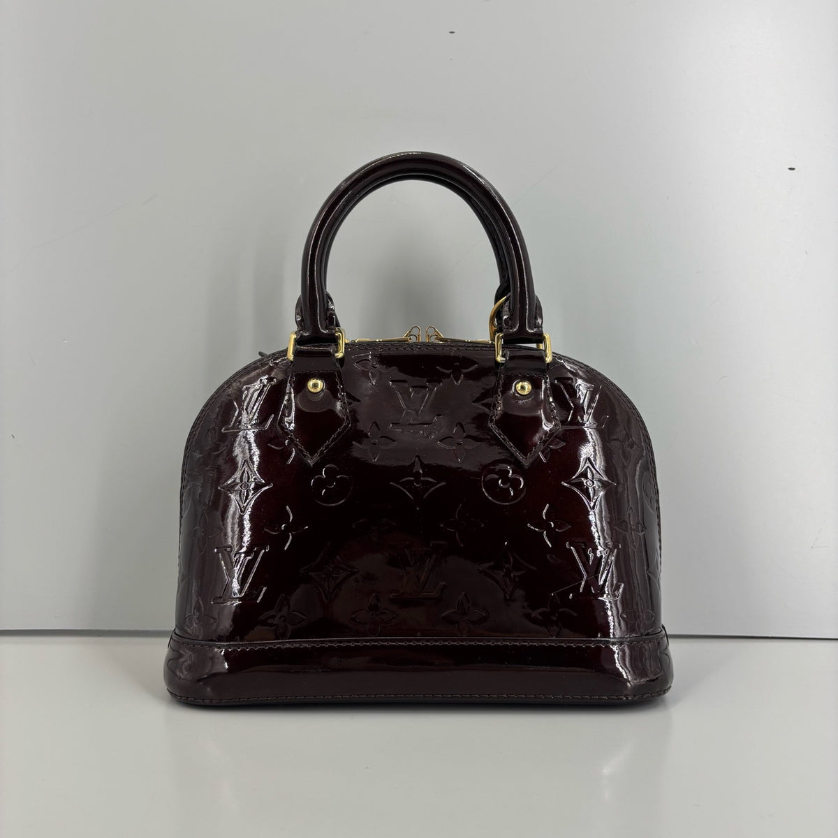 Louis Vuitton - Alma BB - Patent leather - Burgundy - (small)