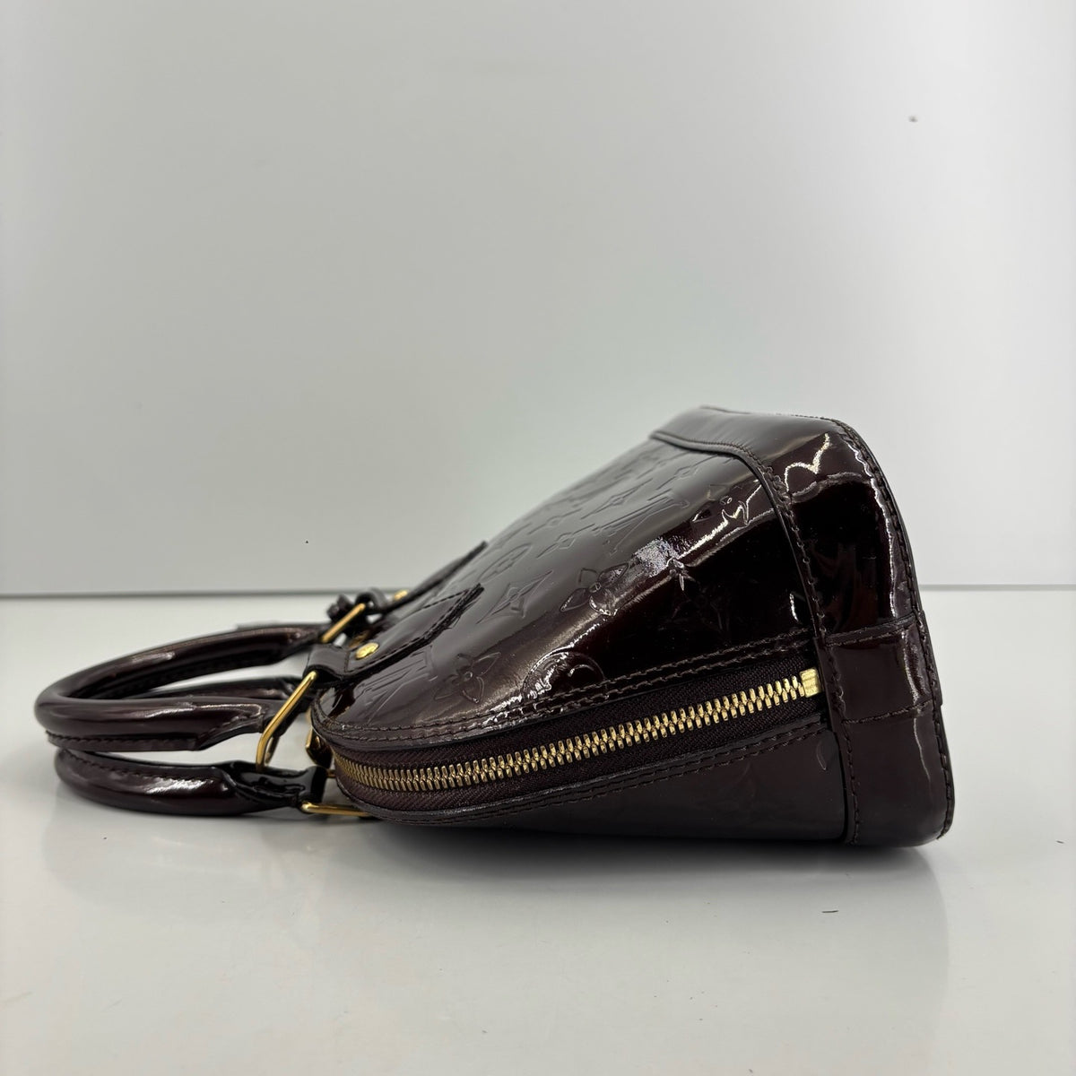 Louis Vuitton - Alma BB - Patent leather - Burgundy - (small)