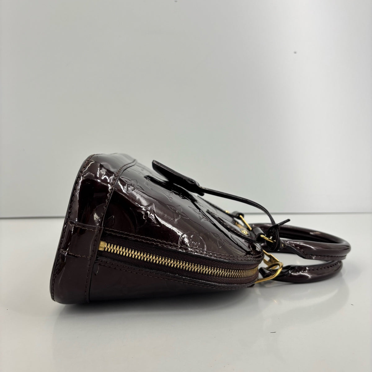 Louis Vuitton - Alma BB - Patent leather - Burgundy - (small)