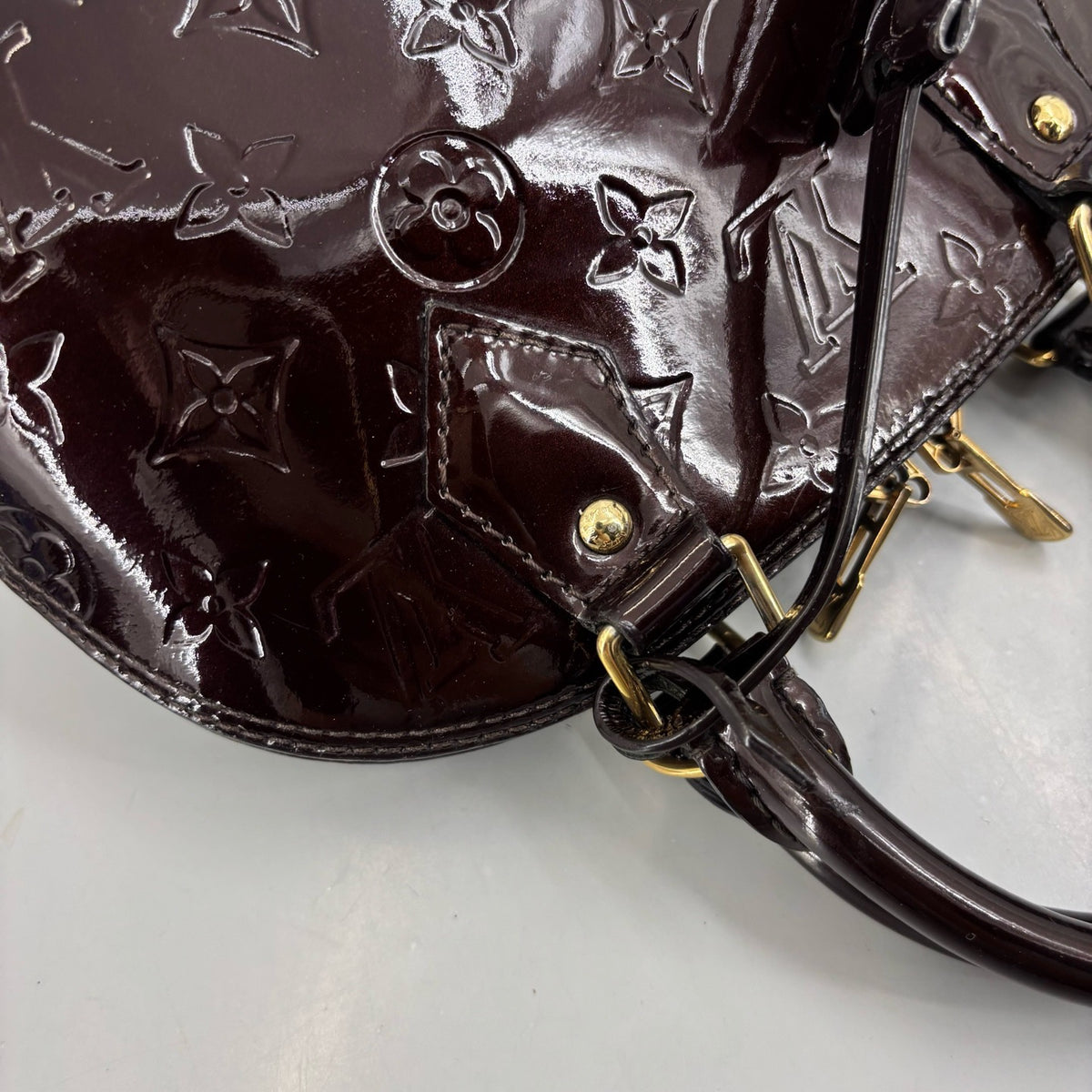 Louis Vuitton - Alma BB - Patent leather - Burgundy - (small)