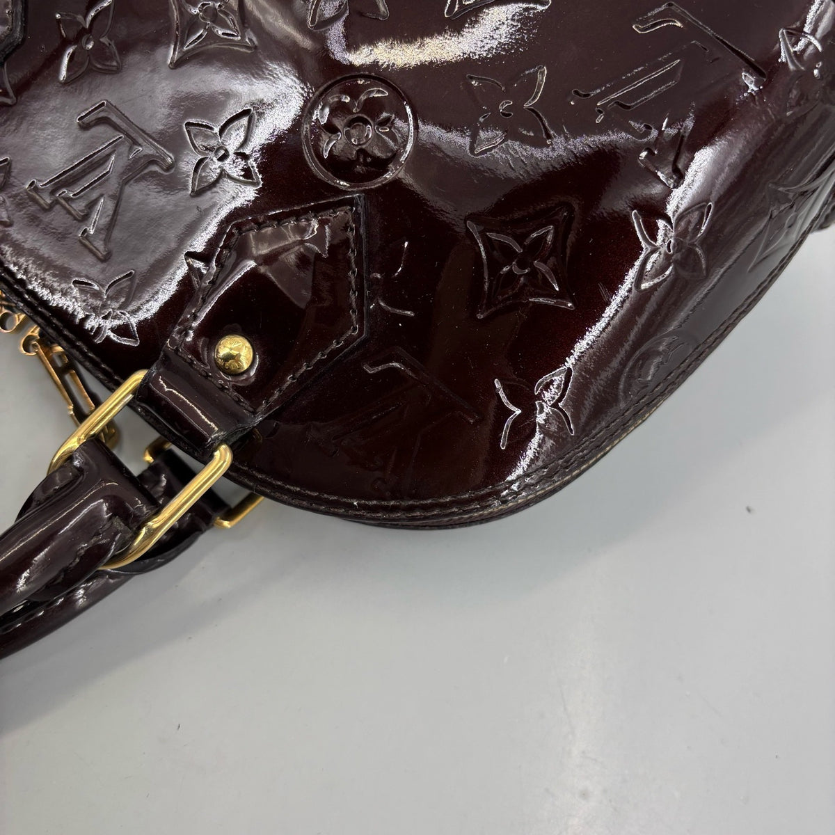 Louis Vuitton - Alma BB - Patent leather - Burgundy - (small)