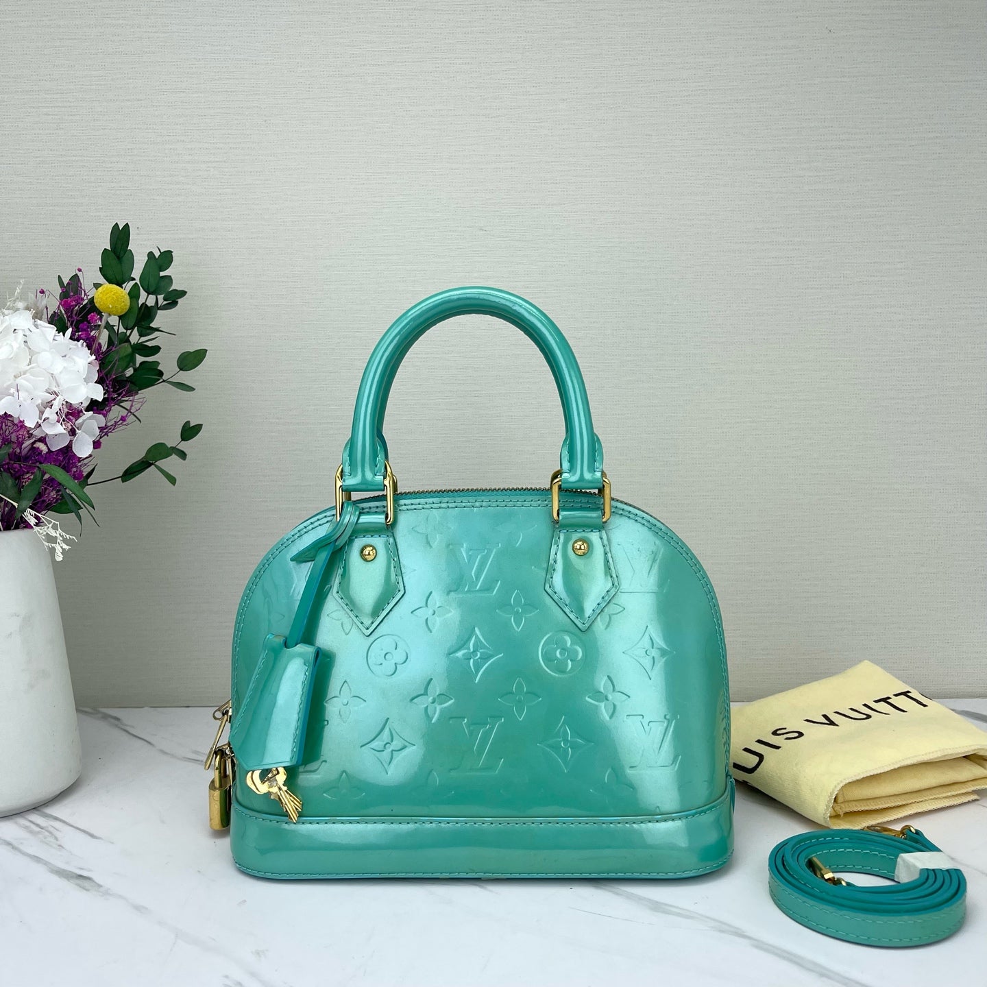 Louis Vuitton - Alma BB - Patent leather - Green - (mini)