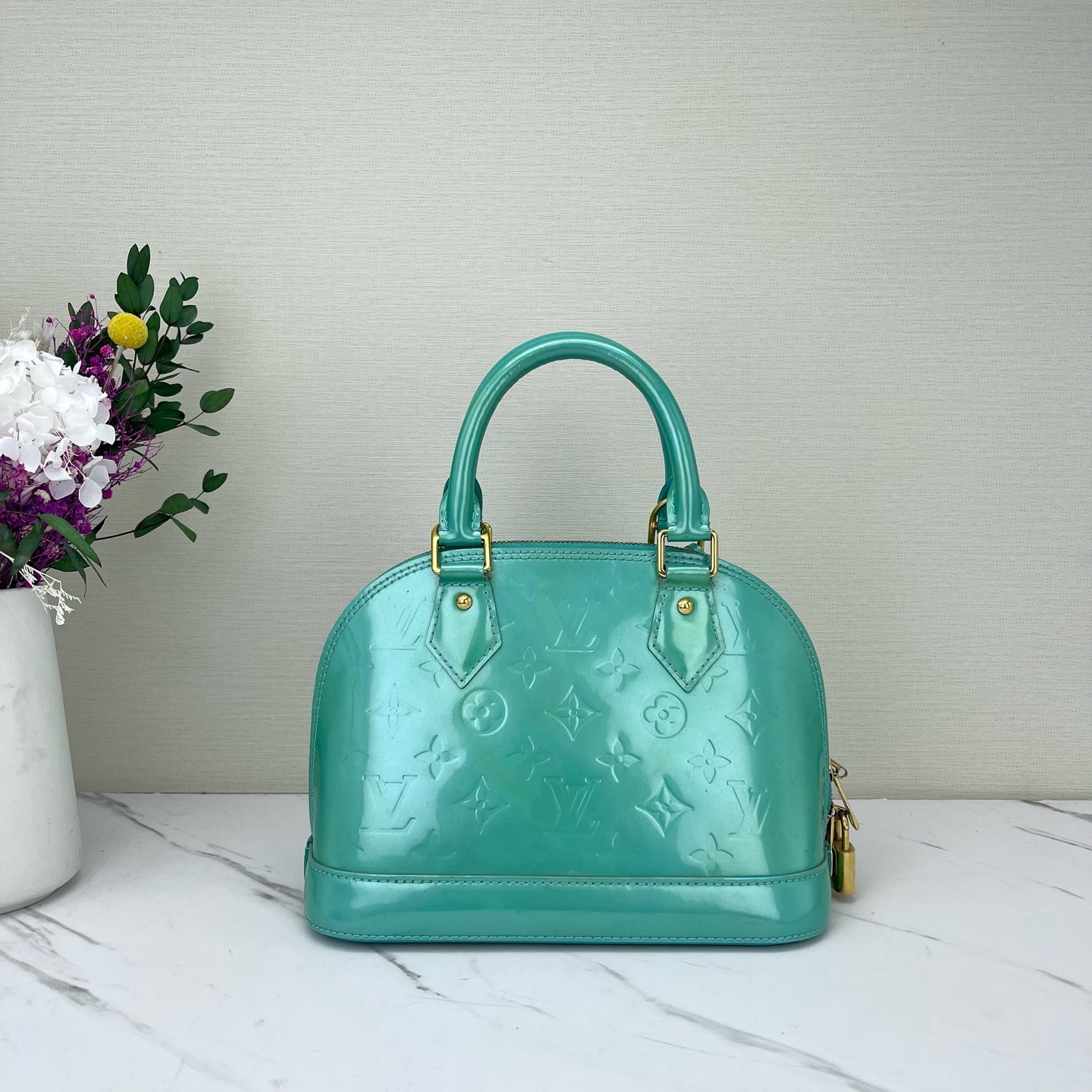 Louis Vuitton - Alma BB - Patent leather - Green - (mini)