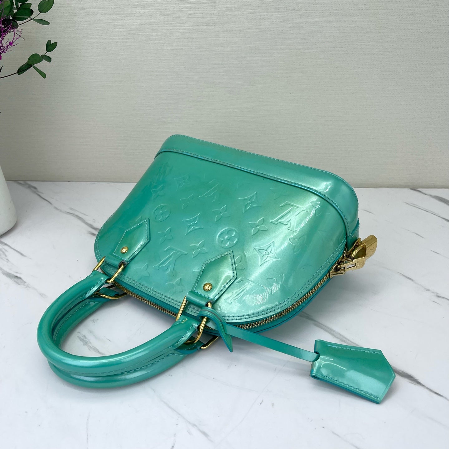 Louis Vuitton - Alma BB - Patent leather - Green - (mini)