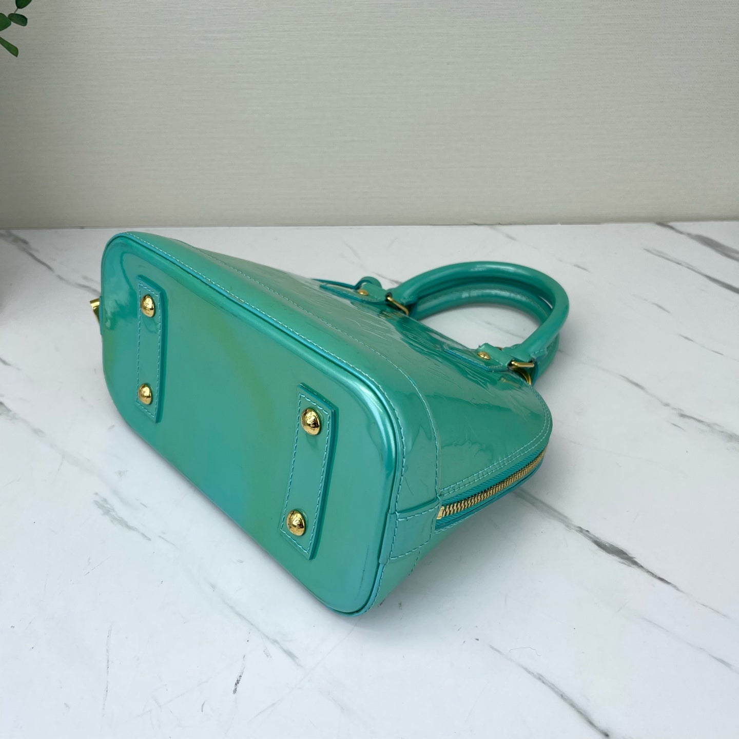 Louis Vuitton - Alma BB - Patent leather - Green - (mini)