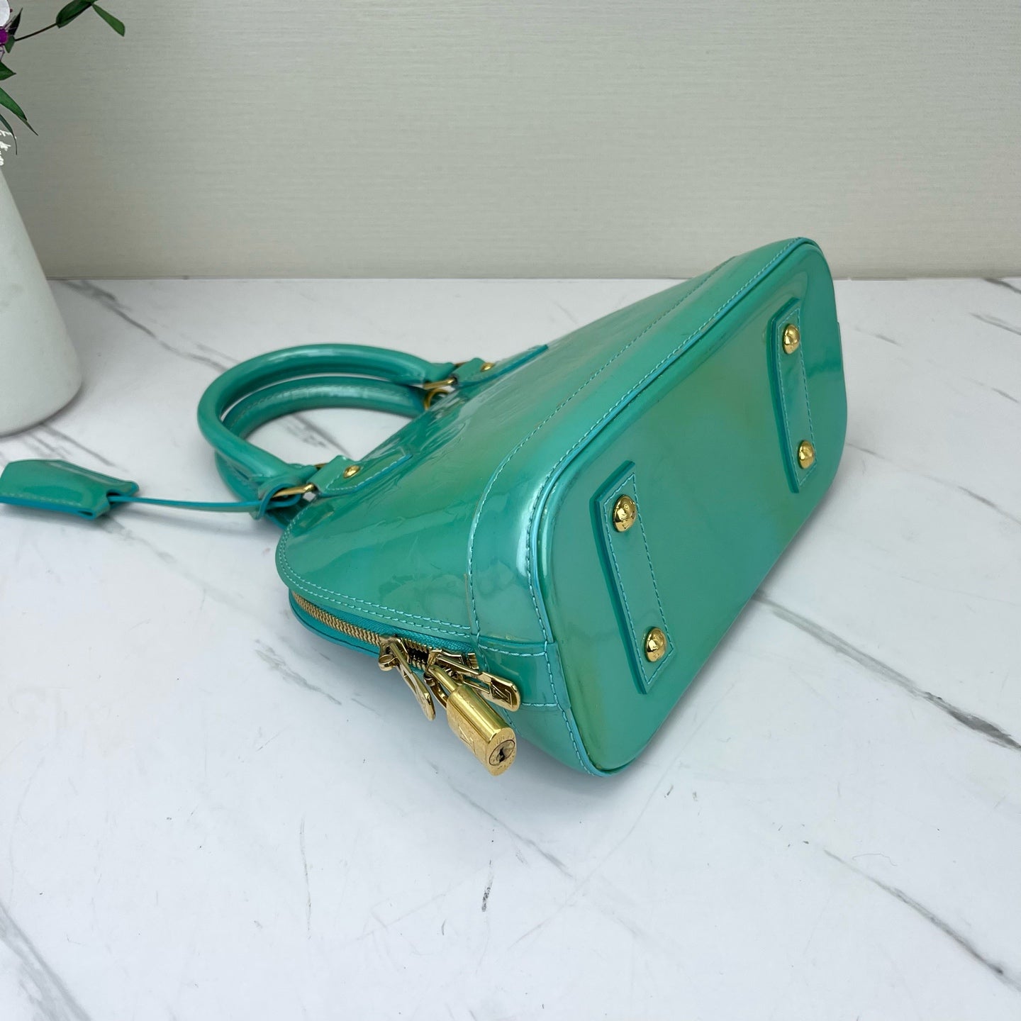 Louis Vuitton - Alma BB - Patent leather - Green - (mini)