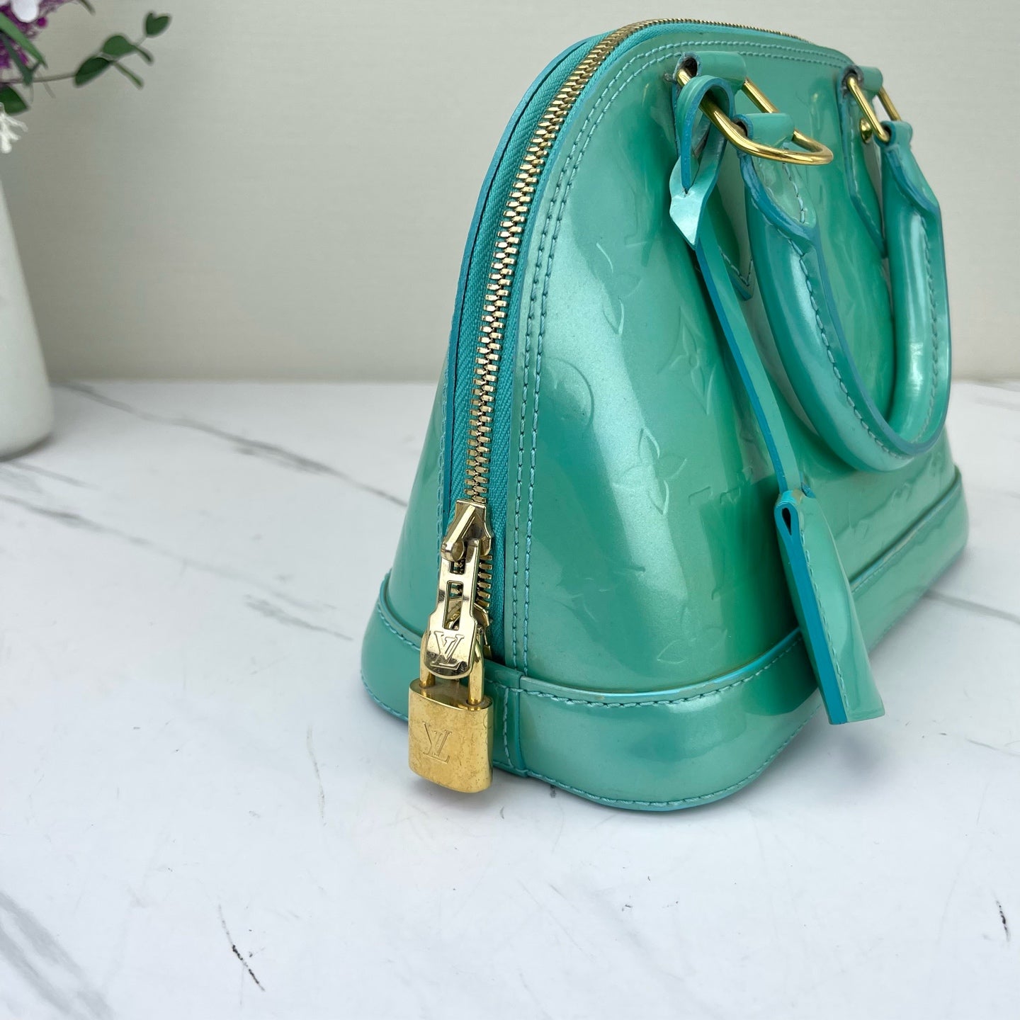 Louis Vuitton - Alma BB - Patent leather - Green - (mini)