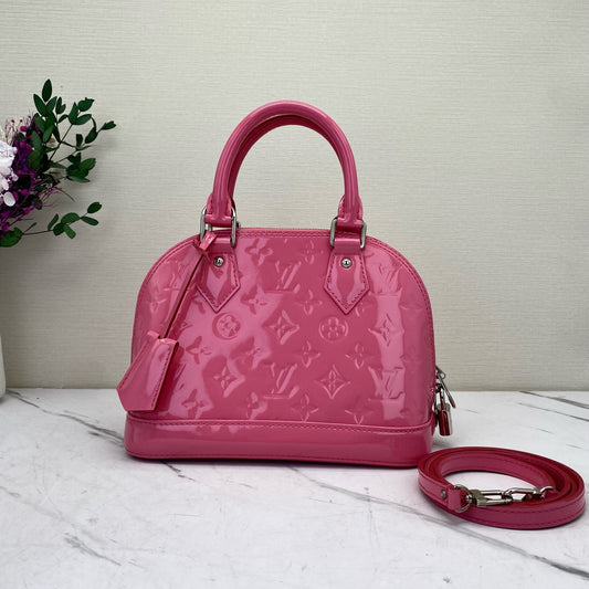 Louis Vuitton - Alma BB - Patent leather - Pink - (small)