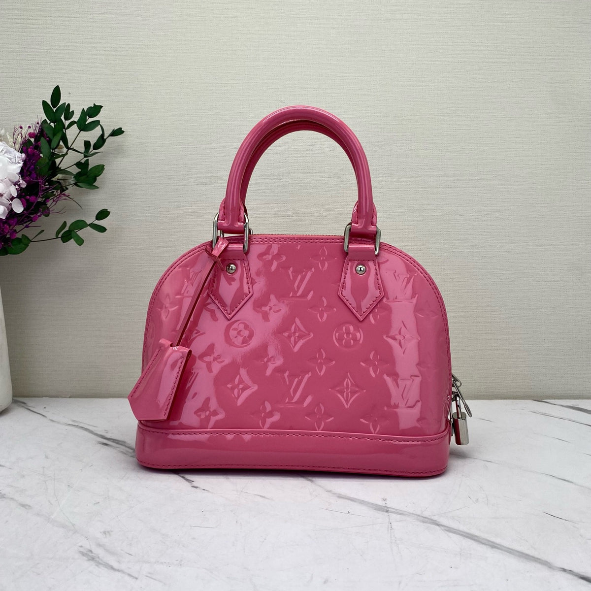 Louis Vuitton - Alma BB - Patent leather - Pink - (small)