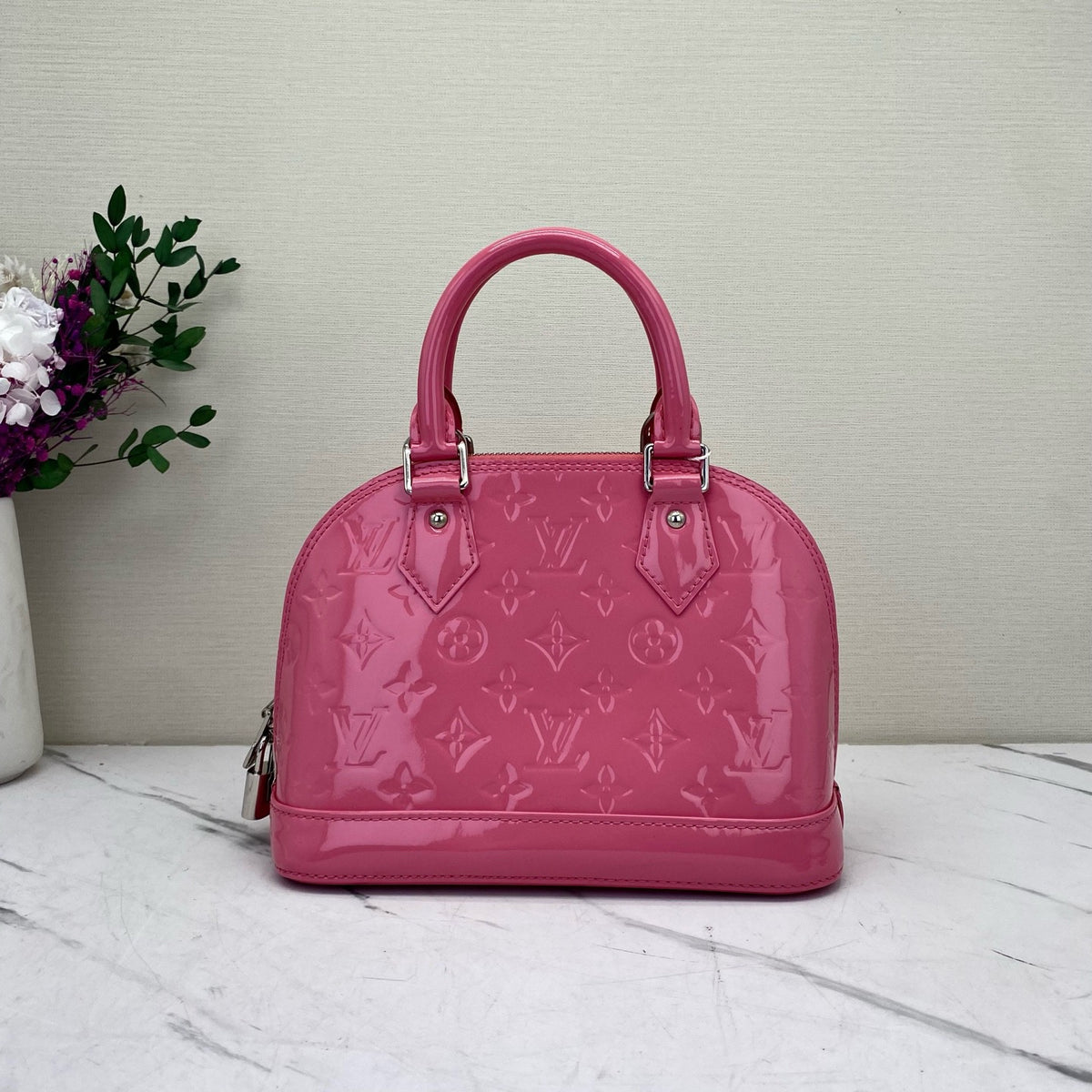 Louis Vuitton - Alma BB - Patent leather - Pink - (small)