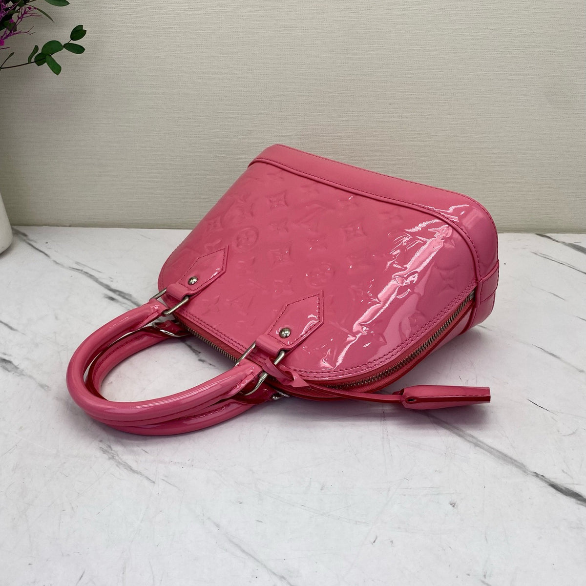 Louis Vuitton - Alma BB - Patent leather - Pink - (small)