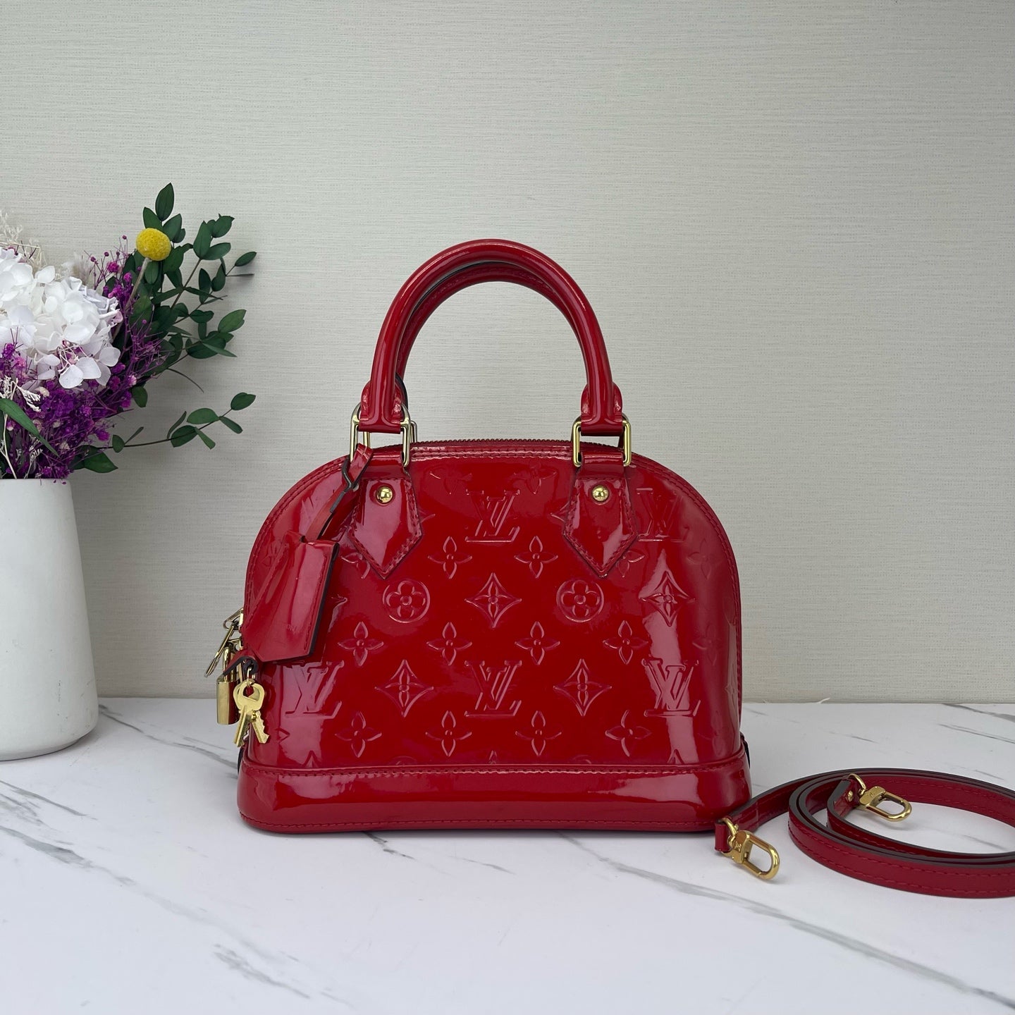 Louis Vuitton - Alma BB - Patent leather - Red - (mini)